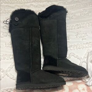 Women's Black Fur-Lined Boots